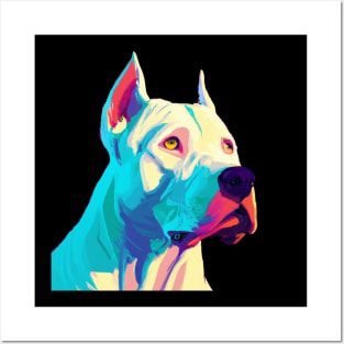 Dogo Argentino Pop Art - Dog Lover Gifts Posters and Art